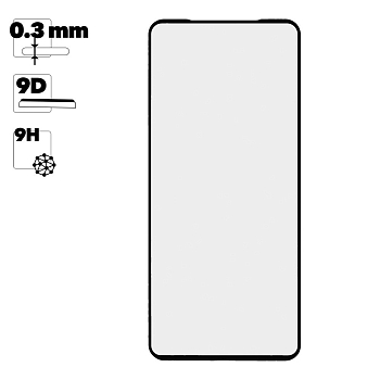 Защитное стекло для Samsung Galaxy A51 (A515F) To Edge 9H Glass Shield 9D 0, 3 мм (желтая подложка)