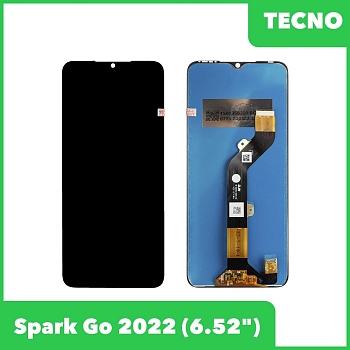 LCD дисплей для Tecno Spark Go 2022 в сборе с тачскрином (черный) Premium Quality