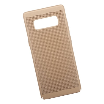 Защитная крышка для Samsung Note 8 "LP" Сетка Soft Touch, золотая (европакет)