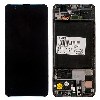 Модуль для Samsung Galaxy A30s (A307F), OLED, черный