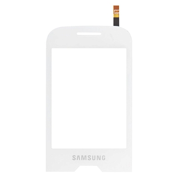 Сенсорное стекло (тачскрин) для Samsung La Fleur Diva (S7070), белый