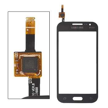 Сенсорное стекло (тачскрин) для Samsung Galaxy Core Prime (G360H), черный