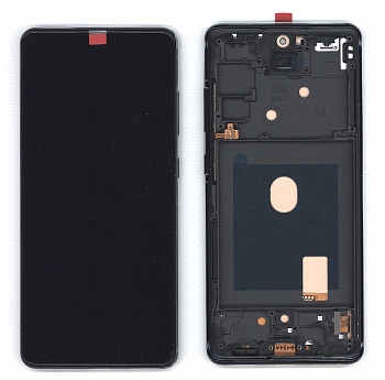 Дисплей (модуль) для Samsung Galaxy S20 FE SM-G780F в сборе с тачскрином и рамкой TFT черный