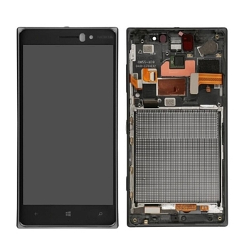 Дисплей Nokia 830 (RM-984) в рамке (черный) ORG