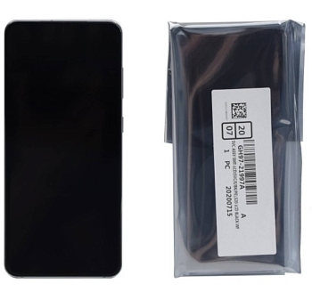 Дисплей Samsung G980F/DS 4G (S20) в рамке (черный) сервисный ориг 100% Dynamic AMOLED