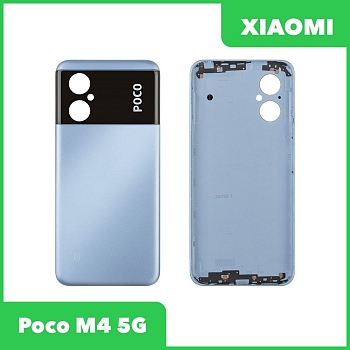 Задняя крышка для Xiaomi Poco M4 5G (22041219PG) (голубой)