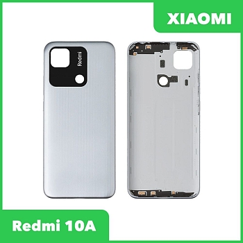 Задняя крышка для Xiaomi Redmi 10A (серебристый)