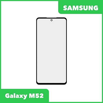 Стекло + OCA пленка для переклейки Samsung Galaxy M52 (M526B), черный