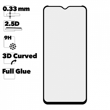 Защитное стекло IT`S ME для Tecno SPARK 7 OG Full Glue (черное)