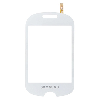 Сенсорное стекло (тачскрин) для Samsung Corby Pop (C3510), белый