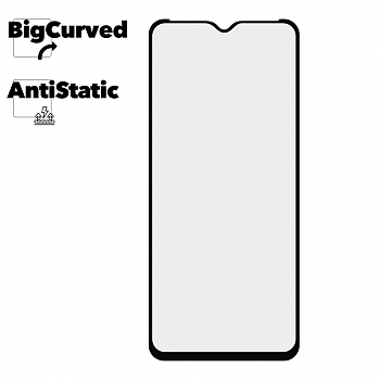 Защитное стекло для Samsung Galaxy A03 Super max Anti-static big curved glass