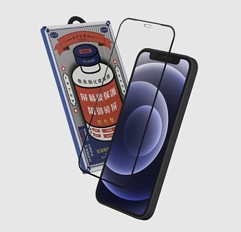 Защитное стекло REMAX GL-27 для телефона iPhone 14, 13, 13 Pro 6.1 "Medicine Glass, Черная рамка