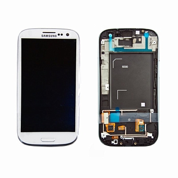 LCD дисплей для Samsung Galaxy S3 GT-i9300 в сборе GH97-13630B (белый)