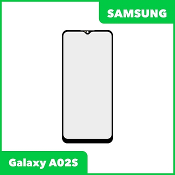 Стекло для переклейки дисплея Samsung Galaxy A02s (A025F), черный