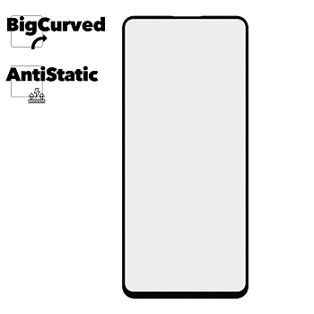 Защитное стекло для Samsung Galaxy A71 Super max Anti-static big curved glass