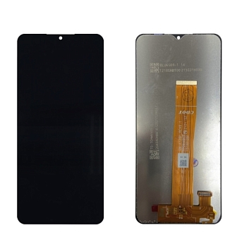 Дисплей Samsung A125F, A022G, M127F (A12, A02, M12)+тачскрин (черный) In-Cell