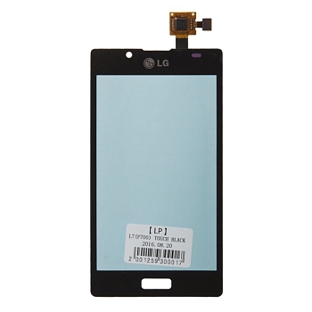 Сенсорное стекло (тачскрин) для LG Optimus L7 P700, черный