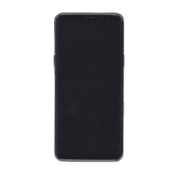 Дисплей Samsung G960F/DS (S9) ориг LCD в рамке (черный) Super AMOLED