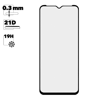 Защитное стекло для Samsung Galaxy A13 Full Curved Glass 21D 0,3 мм (оранжевая подложка)