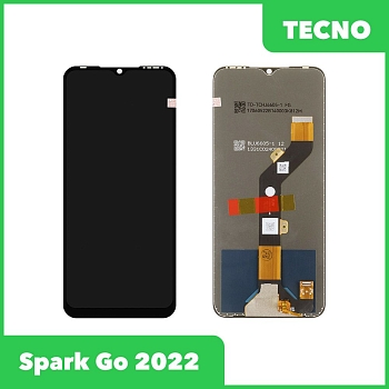 LCD дисплей для Tecno Spark Go 2022 (KG5M) в сборе с тачскрином, 100% оригинал (черный)