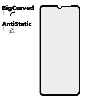 Защитное стекло для Samsung Galaxy M12 Super max Anti-static big curved glass