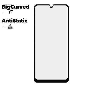 Защитное стекло для Samsung Galaxy A31 Super max Anti-static big curved glass