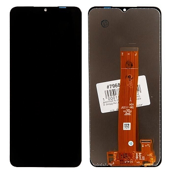 Дисплей для Samsung Galaxy A12 (A125F), в сборе с тачскрином, черный (оригинал)