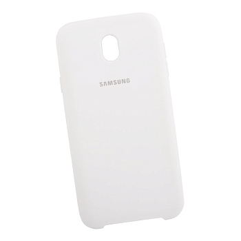 Силиконовый чехол для Samsung Galaxy J7 2017 "Silicone Cover" (белый/коробка)