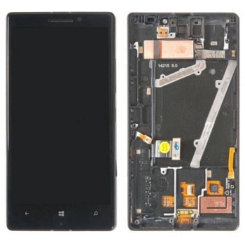 Дисплей Nokia 930 Lumia в рамке+тачскрин (черный)
