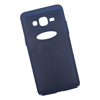 Защитная крышка для Samsung J2 Prime "LP" Сетка Soft Touch, темно-синий (европакет)