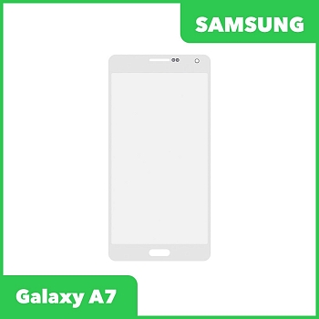 Стекло для переклейки дисплея Samsung Galaxy A7 2015 (A700F), белый