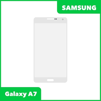 Стекло + OCA пленка для переклейки Samsung Galaxy A7 (A700F), белый