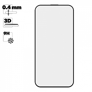 Защитное стекло REMAX GL-86 на дисплей Apple iPhone 15 Plus черная рамка
