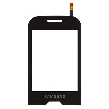 Сенсорное стекло (тачскрин) для Samsung La Fleur Diva (S7070) 1-я категория, черный