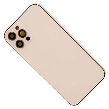 Задняя крышка корпуса в сборе с рамкой для Apple iPhone 12 Pro, золотая