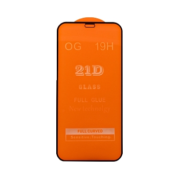 Защитное стекло для Apple iPhone 12 Mini Full Curved Glass 21D 0, 3 мм (оранжевая подложка)