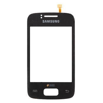 Сенсорное стекло (тачскрин) для Samsung Galaxy Y Duos (S6102) 1-я категория, черный