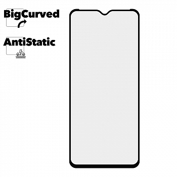 Защитное стекло для Samsung Galaxy A20S Super max Anti-static big curved glass