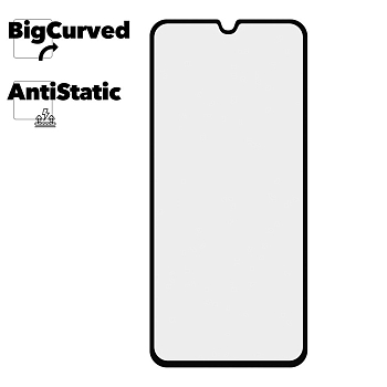 Защитное стекло для Samsung Galaxy A30s Super max Anti-static big curved glass