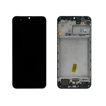 Дисплей Samsung M315F/DSN (M31) ориг LCD в рамке (черный) Super AMOLED