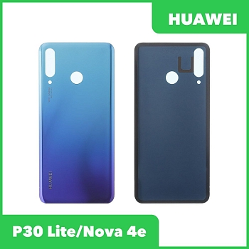 Задняя крышка для Huawei P30 Lite, Nova 4e (MAR-LX1M, MAR-AL00) (синий-сумеречный)