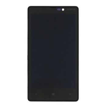 Дисплей Nokia 820 Lumia (RM-825) в рамке (черный)