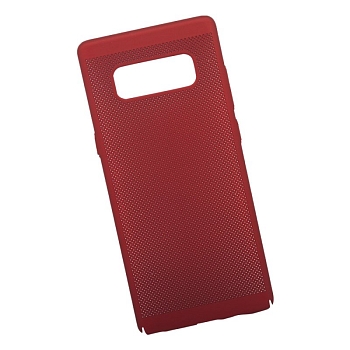 Защитная крышка для Samsung Note 8 "LP" Сетка Soft Touch, красная (европакет)