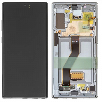 Дисплей Samsung N975F, DS (Note 10 Plus) в рамке (черный) OLED