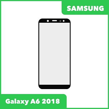 Стекло + OCA пленка для переклейки Samsung Galaxy A6 2018 (A600F), черный