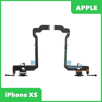 Разъем зарядки для телефона Apple iPhone XS, черный