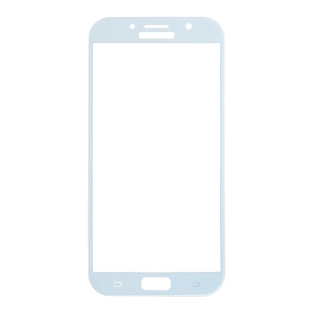 Защитное стекло Tempered Glass 3D для Samsung Galaxy A7 2017 (голубое)