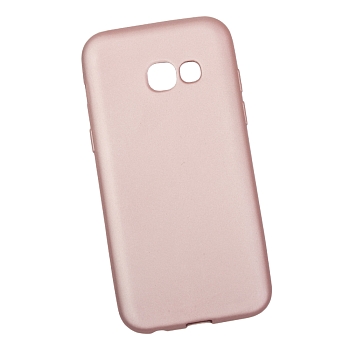 Силиконовый чехол "LP" для Samsung Galaxy A3 2017 (A320F) TPU (розовое золото непрозрачный)