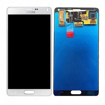 Дисплей Samsung N910C (Note 4)+тачскрин (белый) ориг 100%