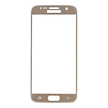Защитное стекло LP для Samsung Galaxy S7 (G930F) Tempered Glass 0, 33 мм, 2, 5D 9H (золотая рамка)